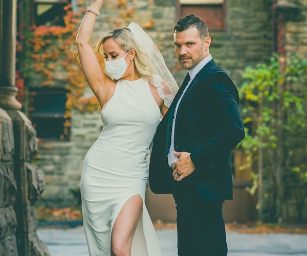 Couple’s wedding turns emotional as groom stands